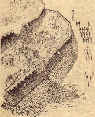 Sketch of Jericho's destruction